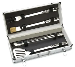 Discount BBQ Tool Set With Case, 4 Piece Stainless Steel Grill Tool Set Outdoor Tools & Accessories | Professional Tools