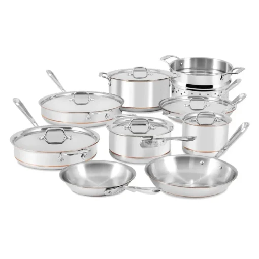 Online Copper Core 5-Ply Bonded 15 Piece Cookware Set | Cookware Sets