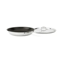 Sale D3 Pro Nonstick 3-ply Bonded Cookware, Fry Pan with Lid, 12 inch Fry Pans & Skillets