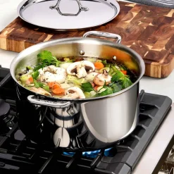 Sale D3 12-Quart Stainless Steel Stock Pot | Soups & Stockpots