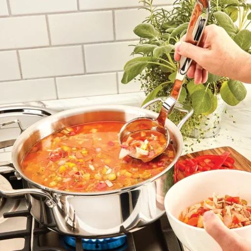 Outlet D5 Stainleess Polished 5-ply Bonded Soup Pot 6 Quart | Soups & Stockpots