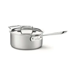 Discount D5 Stainless Brushed 5-ply Bonded Stainless Steel Pot 3 Qt | Sauce Pans & Sauciers