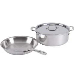 Online D3 Stainless Everyday, 3 Piece Pots and Pans Cookware Set Cookware Sets