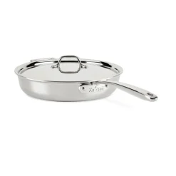 Fashion D3 Stainless Everyday 3-ply Bonded Cookware, Sauté Pan with lid, 3 quart Saute Pans