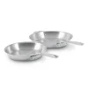 Online D3 Stainless Everyday 3-ply Bonded Cookware, Fry Pan Set, 10.5 and 12.5 inch Cookware Sets
