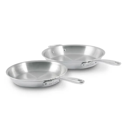 Online D3 Stainless Everyday 3-ply Bonded Cookware, Fry Pan Set, 10.5 and 12.5 inch Cookware Sets