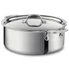 Best D3 Stainless Everyday 3-ply Bonded Cookware, Stockpot with lid, 6 quart Soups & Stockpots