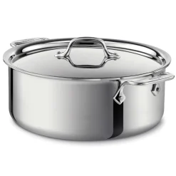 Best D3 Stainless Everyday 3-ply Bonded Cookware, Stockpot with lid, 6 quart Soups & Stockpots