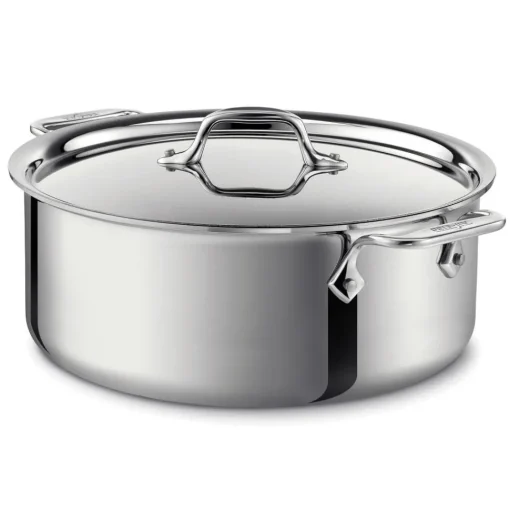 Best D3 Stainless Everyday 3-ply Bonded Cookware, Stockpot with lid, 6 quart Soups & Stockpots
