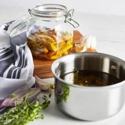 Fashion D3 Stainless Everyday 3-ply Bonded Cookware; Sauce Pan with lid; 1.5 quart Sauce Pans & Sauciers