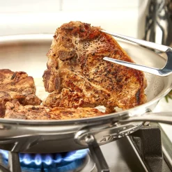 Discount D3 Stainless Everyday 3-ply Bonded Cookware; Skillet; 8.5 inch Fry Pans & Skillets