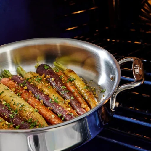 Outlet D3 Stainless Everyday 3-ply Bonded Cookware, Sauce Pan with Glass lid, 1.5 quart Sauce Pans & Sauciers