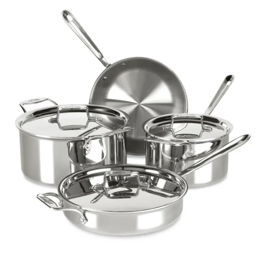 Discount D5 Stainless 5-ply 7 Piece Stainless Steel Cookware Set | Cookware Sets