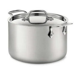 Outlet D5 Stainless 5-Ply 12 Quart Stock Pot with Lid | Soups & Stockpots