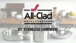 Outlet D3 Stainless 3-Ply Bonded 10 Inch Skillet with Lid | Fry Pans & Skillets