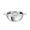 Outlet D3 Stainless 3-ply Bonded Cookware Cassoulet, 2 quart Soups & Stockpots