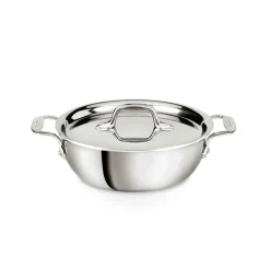 Outlet D3 Stainless 3-ply Bonded Cookware Cassoulet, 2 quart Soups & Stockpots