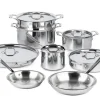 Discount D3 Stainless 3-ply Bonded Cookware Set, 13 piece Set Cookware Sets