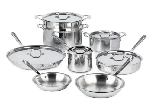 Discount D3 Stainless 3-ply Bonded Cookware Set, 13 piece Set Cookware Sets