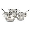 Hot D3 Stainless 3-ply Bonded Cookware Set, 10 piece Set Cookware Sets