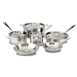 Hot D3 Stainless 3-ply Bonded Cookware Set, 10 piece Set Cookware Sets
