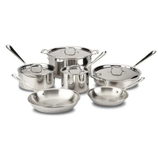 Hot D3 Stainless 3-ply Bonded Cookware Set, 10 piece Set Cookware Sets