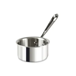 Hot D3 Stainless 3-ply Bonded Cookware, Butter Warmer with pour lip, 0.5 quart Sauce Pans & Sauciers