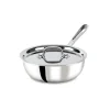 Outlet D3 Stainless 3-ply Bonded Cookware, Saucier with lid, 2 quart Sauce Pans & Sauciers