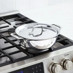 Outlet D3 Stainless 3-ply Bonded Cookware Cassoulet, 2 quart Soups & Stockpots