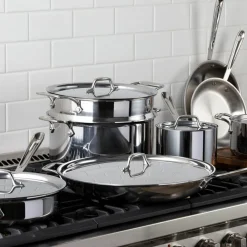 Discount D3 Stainless 3-ply Bonded Cookware Set, 13 piece Set Cookware Sets