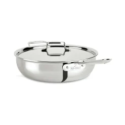 New D5 Stainless 5-ply Cookware, Essential Saute Pan, 6 Quart | Fry Pans & Skillets