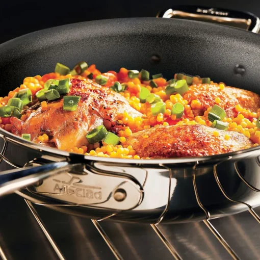 Outlet D5 Stainless Polished 5-Ply 12 Inch Skillet | 12 Inch Fry Pan | Fry Pans & Skillets