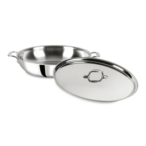 Fashion D3 Stainless Sunday Supper Pan with Lid, 7 quart | Saute Pans