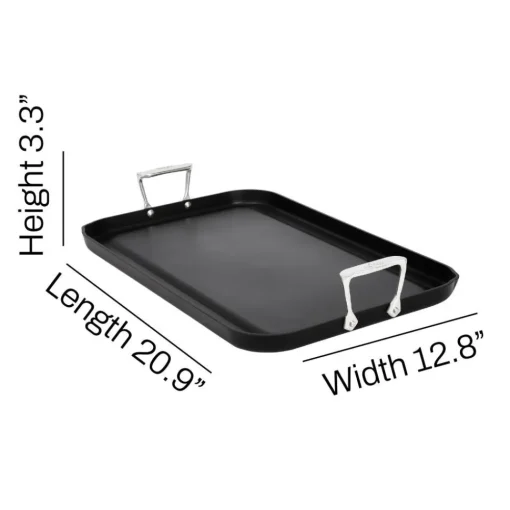 Fashion Double Burner Griddle / NS Pro for Bigger Breakfasts Griddle & Grill Pans