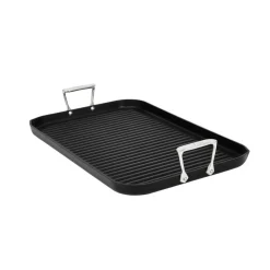 Clearance Double Burner Grill / Ultimate Grilling with NS Pro Griddle & Grill Pans
