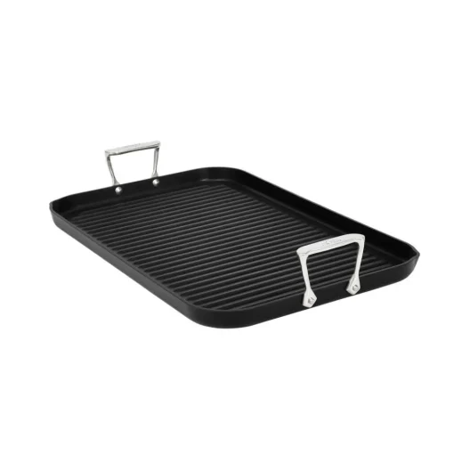Clearance Double Burner Grill / Ultimate Grilling with NS Pro Griddle & Grill Pans