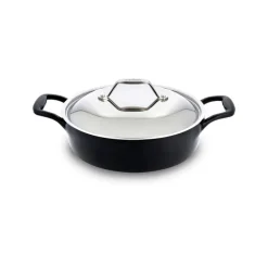 Fashion Enameled Cast Iron, Braiser with Lid, 4 quart Specialty Cookware | Enameled Cast Iron