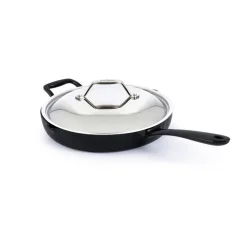 Fashion Enameled Cast Iron, Skillet with Lid, 12 Inch Fry Pans & Skillets | Enameled Cast Iron