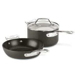 New Essentials Nonstick Fry Pan and Sauce Pan Set I Cookware Sets