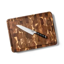 New Forged Knives 2 Piece Set; Cutting Board & 8 inch Chef's Knife Knives | Kitchen Accessories