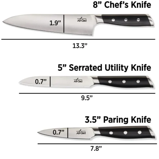 New Forged Knives | Starter Knife Set | 3 Piece Knife Set | Knives