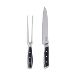 Hot Forged Knives Carving Set, 8 inch Knife & 6 inch Fork | Knives