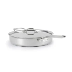 Discount G5® Graphite Core Stainless Steel 5-ply Bonded Cookware, Sauté Pan with Lid, 6 quart Saute Pans
