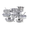 Discount G5® Graphite Core Stainless Steel 5-ply Bonded Cookware, 15 Piece Set Cookware Sets
