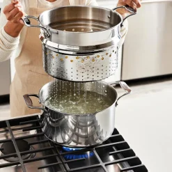 Discount G5® Graphite Core Stainless Steel 5-ply Bonded Cookware, Sauté Pan with Lid, 6 quart Saute Pans