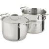 Clearance Gourmet Accessories, Pasta Pot with Perforated Insert and lid, 6 quart Specialty Cookware