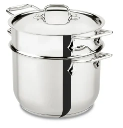 Clearance Gourmet Accessories, Pasta Pot with Perforated Insert and lid, 6 quart Specialty Cookware