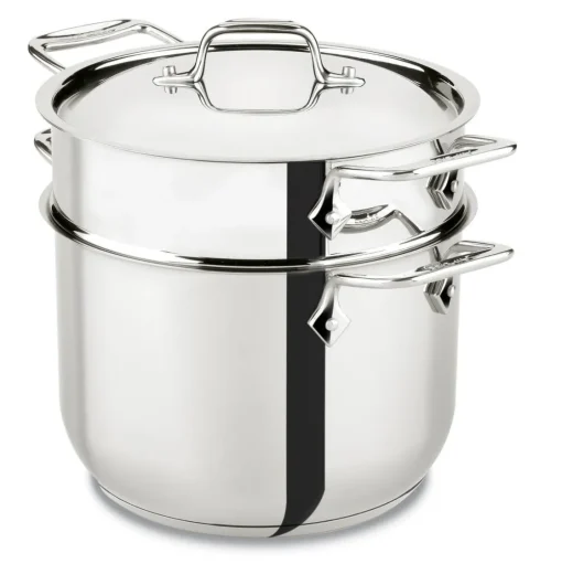 Clearance Gourmet Accessories, Pasta Pot with Perforated Insert and lid, 6 quart Specialty Cookware