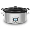 Online Gourmet Plus Stainless Steel 7-in-1 Slow Cooker; Nonstick Ceramic Coating; 7 quart Kitchen Electrics