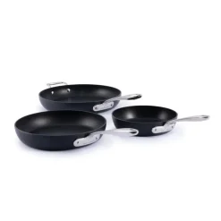 Clearance HA1 Expert Cookware, Nonstick 3 Piece Fry Set, 8, 10 & 12 inch Cookware Sets